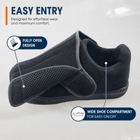 Chaussures Diabétiques Confortables et Légères OEM Personnalisées à Haute Élasticité, Antidérapantes et Élargies pour Hommes et Femmes, Idéales pour la Marche Quotidienne et la Récupération