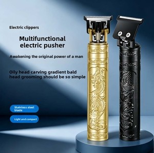 Cortapelos Eléctrico Profesional de Nuevo Estilo Transfronterizo con Cuchilla Removible y Lavable, Batería Integrada, para Recortes y Cabezas Calvas - Product Image 4