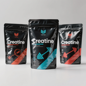 Emballage personnalisé pour poudre de créatine monohydratée, sachet refermable à fermeture éclair, 500g, 2lb, sacs en plastique pour créatine - Product Image 4