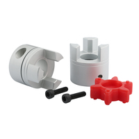 Accouplement flexible en alliage d'aluminium OEM personnalisable avec tampon en caoutchouc solide pour connecter le moteur et la vis à billes