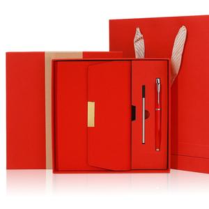 Bìa cứng PU da 2026 máy tính xách tay Bộ quà tặng sang trọng bán buôn biểu tượng tùy chỉnh in ấn kế hoạch máy tính xách tay thiết lập với bút - Product Image 5