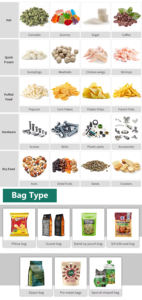 Automatische Mehrkopf waage Wiege verpackung Pommes Frites/getrockneter Apfel/Chips Multifunktion verpackungs maschinen - Product Image 2