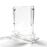 Boîtier de protection en acrylique transparent résistant aux UV avec couvercle magnétique de 12 mm d'épaisseur pour cartes gradées PSA BGS avec support en acrylique