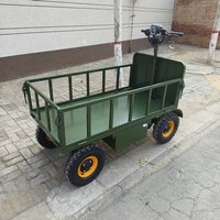 Chariot à plateforme électrique à quatre roues, très vendu, facile à utiliser, adapté à divers scénarios, personnalisable