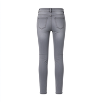Jeans personnalisés avec logo, coupe slim, jambe skinny, délavés, en coton extensible, fermeture boutonnée, style vintage, légers, essentiels pour un look tendance