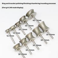 Puntas de desbaste de diamante electrochapadas de 6 mm con vástago para vidrio, herramienta de punta recta para biselado de aviones, cabezales de desbaste de diamante montados