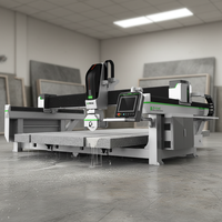 Máquina CNC de 5 Ejes para Corte de Losas de Cuarzo, Mármol y Granito con Servomotor, Bomba de Engranajes y Riel Guía Hiwin de 11KW