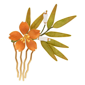 Accessoires de style rétro, épingles à cheveux Hanfu, peignes à cheveux, accessoires capillaires traditionnels chinois, fleurs en velours, alternatives à - Product Image 5