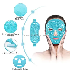 Ice Pack Reduce Face Puff Dark Circles Gel Beads Hot Heat Compress Pack Cooling Face Eye Mask