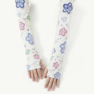 <span class=keywords><strong>Fiori</strong></span> di moda sole proteggere le donne personalizzate anti-uv ciclismo all'aperto raffreddamento ghiaccio maniche del <span class=keywords><strong>braccio</strong></span> di seta - Product Image 6