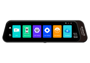 <span class=keywords><strong>Cam</strong></span>éra de tableau de bord 4K AI en gros d'usine, <span class=keywords><strong>cam</strong></span>éra de tableau de bord 4G Mirror4G, double objectif, IA, ADAS, BSD, Wi-Fi, GPS, rétroviseur DVR, boîte noire de voiture tactile - Product Image 3