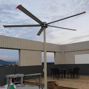 Installed Large 5M 16ft Floor <b>Standing</b> Aluminum Blade 220V/380V Low Noise 35-39dB Super Energy Saving IE5 Motor Ventilation <b>Fans</b> - Product Image 5