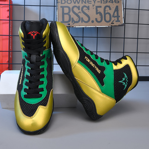 Botas de Boxeo Personalizadas con Logotipo 2026, Venta al Por Mayor, Calzado Deportivo Profesional para Entrenamiento, Levantamiento de Pesas y Powerlifting para Hombre - Product Image 3