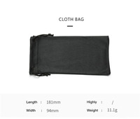 Sac de rangement pour lunettes en microfibre portable avec cordon de serrage, 9x18cm, personnalisable avec logo, vente en gros usine