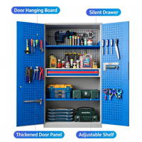 Armoire à outils métallique robuste personnalisable, boîte de rangement pour quincaillerie à double porte et armoire à outils de sécurité pour atelier d'usine