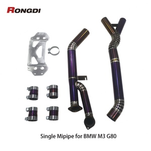 2 Opciones de Tubo Intermedio de Aleación de Titanio para BMW M3 M4 G80 G82 S58 3.0T 2019-2024, Tubo de Escape de 3.5 Pulgadas en Azul Quemado o Morado - Product Image 5