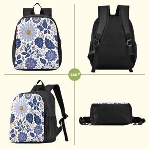 Flowers Design Simple Style <b>Backpack</b> with Zipper Large Capacity Unisex <b>Backpack</b> <b>Waterproof</b> Fashion <b>Backpack</b> - Product Image 6