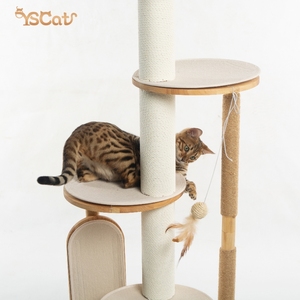 برج كبير فاخر لشجرة القطط عالي الجودة مع أرجوحة هرش القطط من الدرجة العالية - Product Image 5