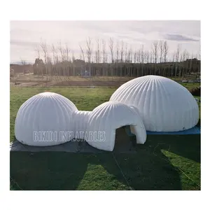 Lớn Inflatable 3 Phòng Dome Tent, Inflatable Bubble Dome Tent Đối Với Sự Kiện K5065