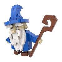GoldMoc Cute Wizard Building Blocks Modular DIY Asamblea Building Block Ladrillos Juguete