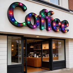 Personnalisation d'usine, lettres de ciel étoilé entièrement perforées à haute luminosité, ciel étoilé nocturne extérieur, signalisation lumineuse 3D - Product Image 5