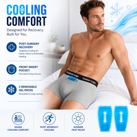 Ropa Interior Térmica OEM de Modal Elástico Liso con Bolsa 3D en U para Sauna, Calzoncillos Refrigerantes Certificados EPR, Suaves y Transpirables