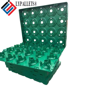 1100*1100*90mm <span class=keywords><strong>Pallet</strong></span> Nhựa 5 galones 4x4 4x5 chai lưu trữ xuất khẩu hậu cần <span class=keywords><strong>Pallet</strong></span> <span class=keywords><strong>Pallet</strong></span> của chai nước - Product Image 5