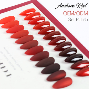 Vernis à ongles en gel rouge de la série rouge 15 ml, vernis à ongles en gel <span class=keywords><strong>semi</strong></span>-permanent UV rouge, rouge de Noël pour manucure, vernis à ongles en gel UV LED à faire tremper - Product Image 3
