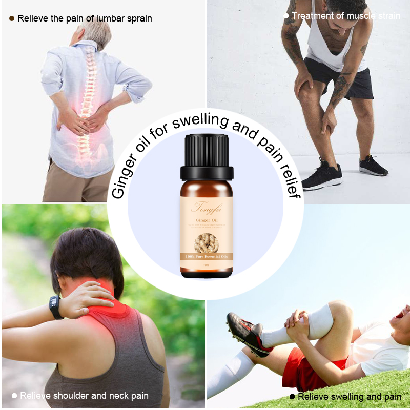Терапевтическое средство для снятия симптомов боли, 30 мл, 100 мл, 100% чистое масло имбиря для тела, эфирное масло имбиря для массажа, новое ароматическое масло для волос