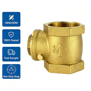 <span class=keywords><strong>Clapet</strong></span> <span class=keywords><strong>anti</strong></span>-<span class=keywords><strong>retour</strong></span> fileté en laiton pour drain de douche HVAC, à oscillation unidirectionnelle, pour plomberie d'<span class=keywords><strong>eau</strong></span> <span class=keywords><strong>potable</strong></span> - Product Image 1