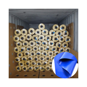 18oz 610g 1000D <span class=keywords><strong>PVC</strong></span>-beschichtetes Gewebe Wasserdichtes Vinyl Plane Stoff Tarpaylin Roll <span class=keywords><strong>PVC</strong></span>-Gewebe für Truck Cover Zelt Plane - Product Image 1