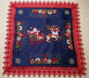 Khăn Trải Bàn Thêu Giáng Sinh 2017 Với Cutwork Tay - Product Image 4