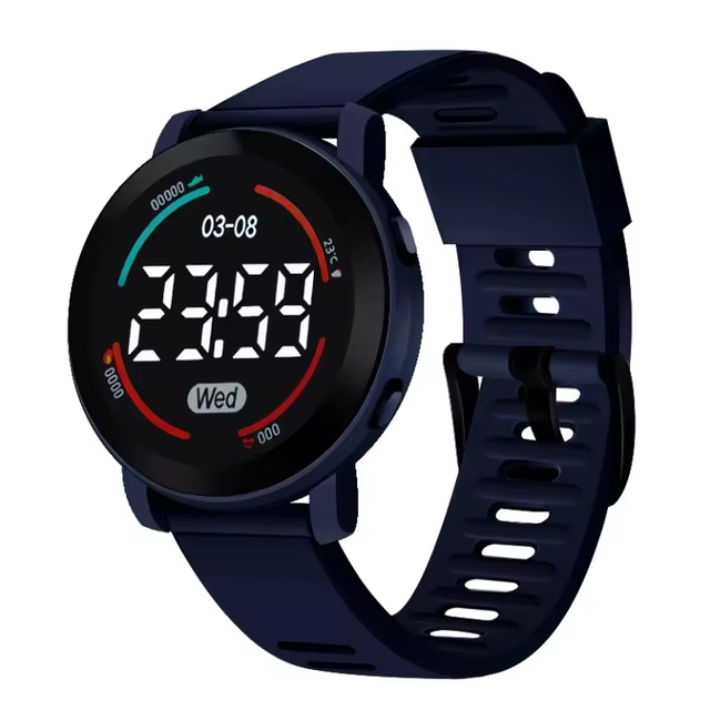 LED Smart Watch for Kids Silicone Water Resistant 50 Bar Sports Unisex