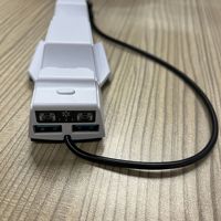 Ventilateur de refroidissement arrière HBP-559 pour console PS5 Slim avec effet lumineux RVB et station de charge double 2-en-1 pour manettes PS5