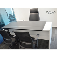 Bureau d'ordinateur de direction moderne et personnalisé, poste de travail en bois extensible, garantie de 6 ans