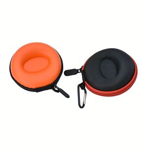 Sac de rangement rigide personnalisé en cuir PU EVA rond avec fermeture éclair, étanche et protecteur, durable et portable - Product Image 1