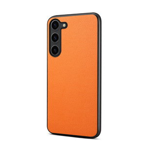 Denior |   Funda para Teléfono con Patrón de Lichi en Cuero Sintético PU para la Serie <span class=keywords><strong>Samsung</strong></span> S26/S25/S24/S23, Compatible con <span class=keywords><strong>Carga</strong></span> Inalámbrica - Product Image 4