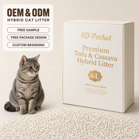 Pasir Kucing Campuran |   70% Tahu + 30% Singkong |   Dapat terurai secara hayati |   Clumping 3s |   Dapat Dibuang di Toilet |   Nol Debu |   Ramah Lingkungan |   MOQ