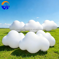 Chenghuang - Nuages suspendus personnalisés avec éclairage LED - Ballons en forme de nuage - Nuages gonflables de dessin animé pour la décoration - Affichage publicitaire