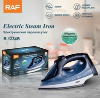 Fer à Repasser Vapeur Portable Professionnel à Main avec Fonction Anti-Goutte et Réservoir d'Eau RAF 320ML