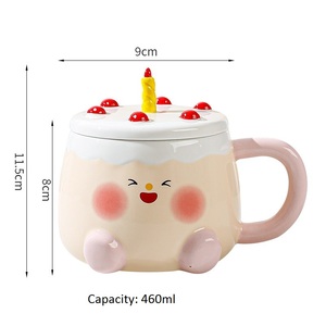 Mug à café en céramique de 460 ml, tasse isotherme pour boissons chaudes et froides - Product Image 3