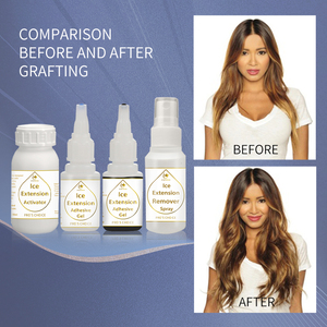 Gel de haute qualité pour extensions de cheveux Kit d'<span class=keywords><strong>extension</strong></span> de cheveux humains colle d'<span class=keywords><strong>extension</strong></span> de cheveux de glace de coiffure - Product Image 6