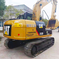 Excavatrice sur chenilles hydraulique Caterpillar CAT 312D d'occasion, 12 tonnes, faible nombre d'heures de travail, d'origine japonaise