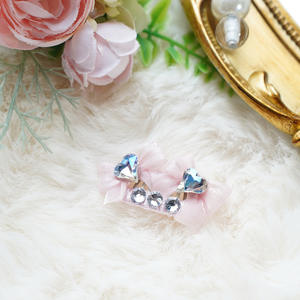 Huisdier Kat Hond Langharige hond Hoofdtooi Neus Volledige boor Beam Clip Haarspeld BB Clip Polyester Prinses Windboog FJ004 - Product Image 1