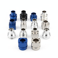 Connecteur à fibre optique usiné CNC de haute précision, boîtier métallique en acier inoxydable et aluminium, composants de télécommunication