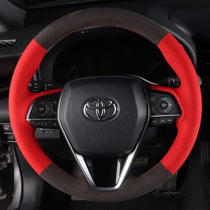 Housse de couture à main de direction de voiture spéciale en cuir noir pour Toyota Camry, pour MG, pour <span class=keywords><strong>Honda</strong></span> <span class=keywords><strong>Civic</strong></span> - Product Image 5