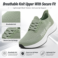 Chaussures de course pour hommes 2025 transfrontalières de haute qualité à coupe large, respirantes, avec semelle extérieure en caoutchouc amortissant, idéales pour l'été et en maille