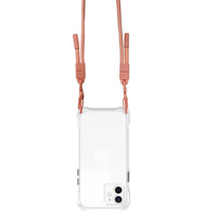Étui de téléphone de luxe personnalisé avec cordon tour de cou, en TPU+PC, design sportif, antichoc, étanche, imprimé UV pour