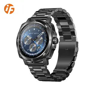 INNOFOVO I89 Men Smart Watch 1.43'' AMOLED Screen IP68 Waterproof Smart Watch Stainless Steel