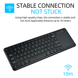 New 2.4g Usb <b>Wireless</b> Keyboard with Touchpad Membrane Operation Ultrathin Design for Office Use <b>Wireless</b> Keyboard Touchpad - Product Image 3